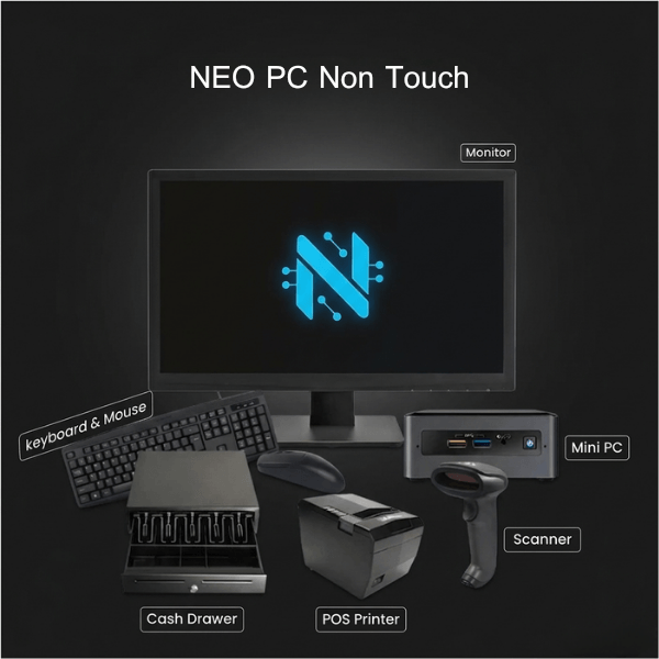 SET POS รุ่น NEO PC Non Touch ระบบ WINDOWS สำหรับ Cafe&Restaurant